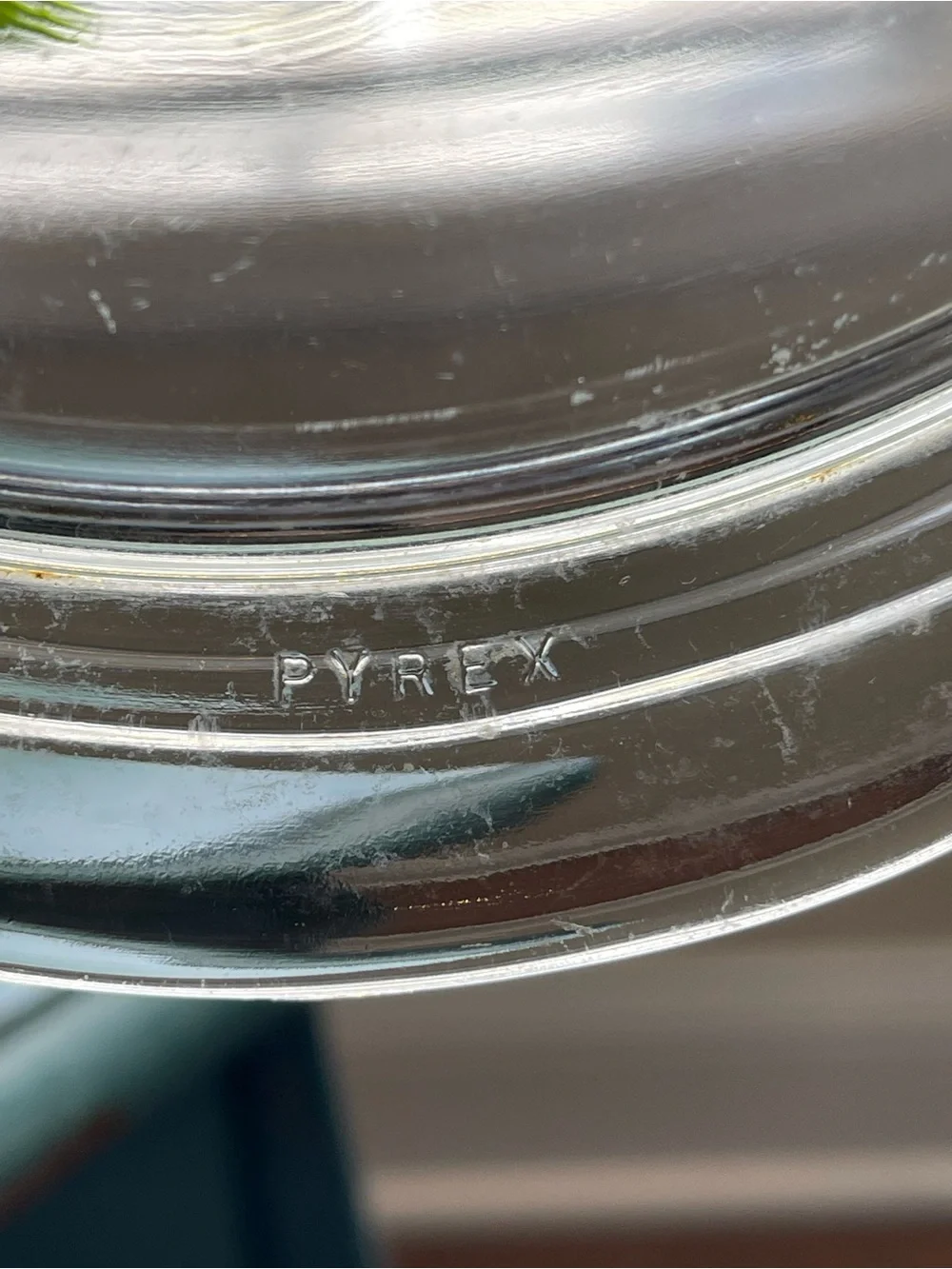 Vintage Pyrex Clear Glass Round Casserole Dish w/ Lid 1.5 Qt Ovenware USA